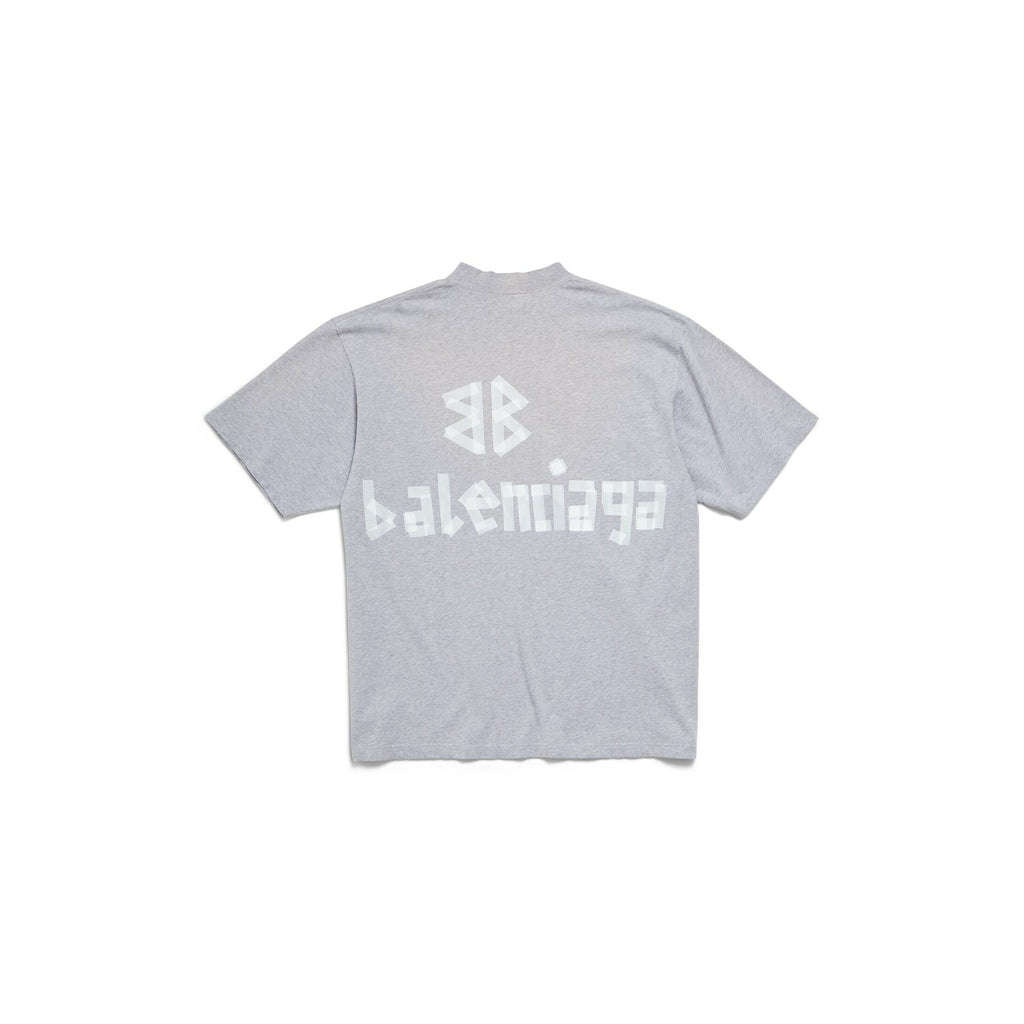 Balenciaga 739784TRVK1,Balenciaga new tape t-shirt,Balenciaga T-Shirt,Balenciaga t-Shirt grey,Balenciaga T-Shirt grey mens,Ba