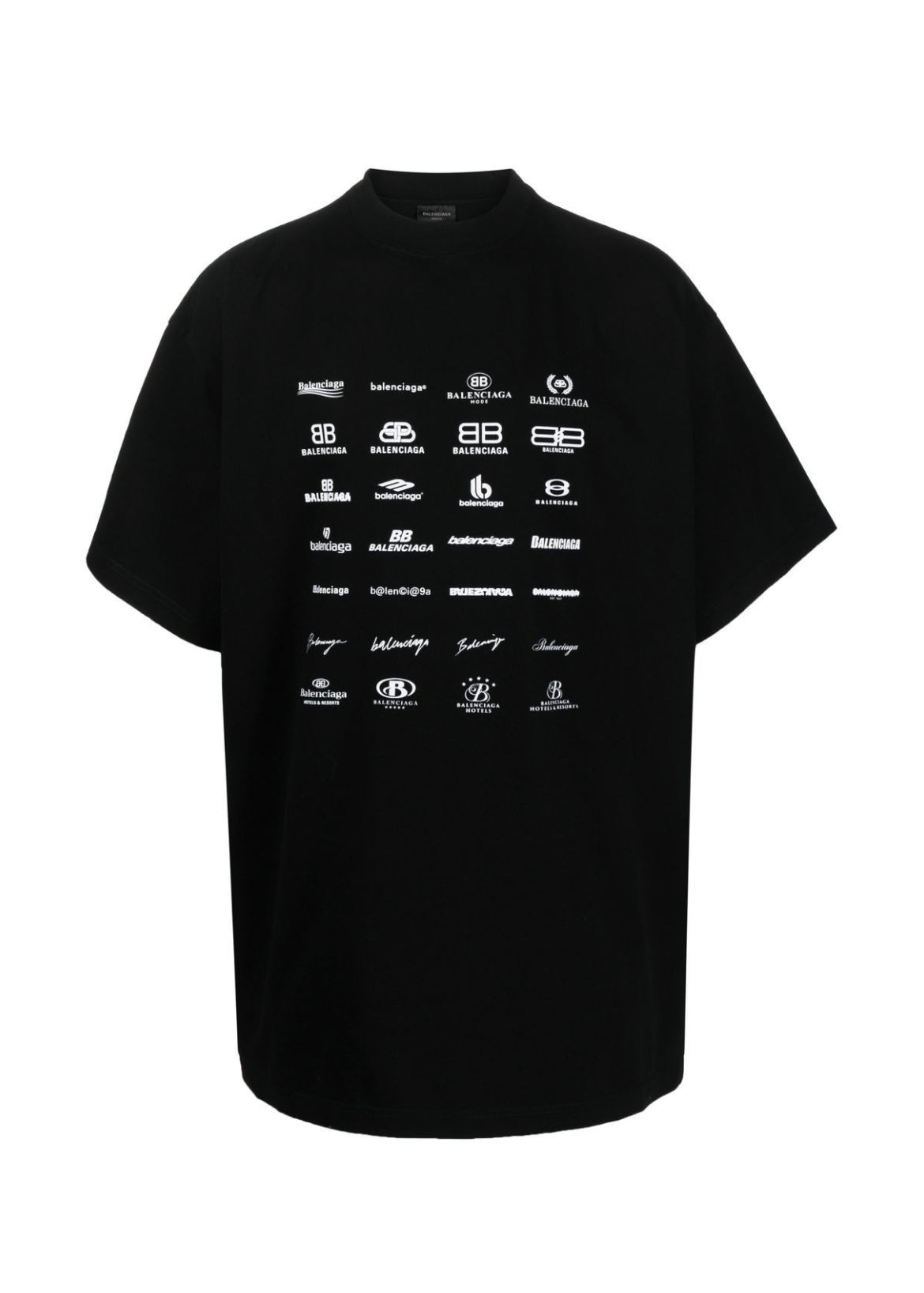 Balenciaga archives logos print cotton T-shirt