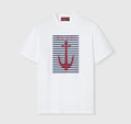 Gucci 796395 XJHDI,Gucci anchor printed T-shirt,Gucci white T-shirt anchor,Gucci anchor mens T-shirt,Gucci white T-shirt 2025