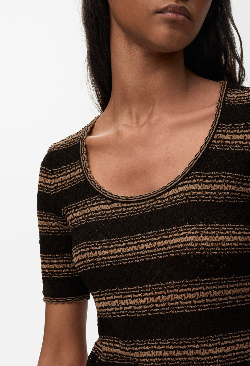 Winniemodo,Winniemodony,Loewe S616Y55K34,Loewe sweater,Loewe sweater stripe,Loewe top,Loewe short sleeve sweater,Loewe womens