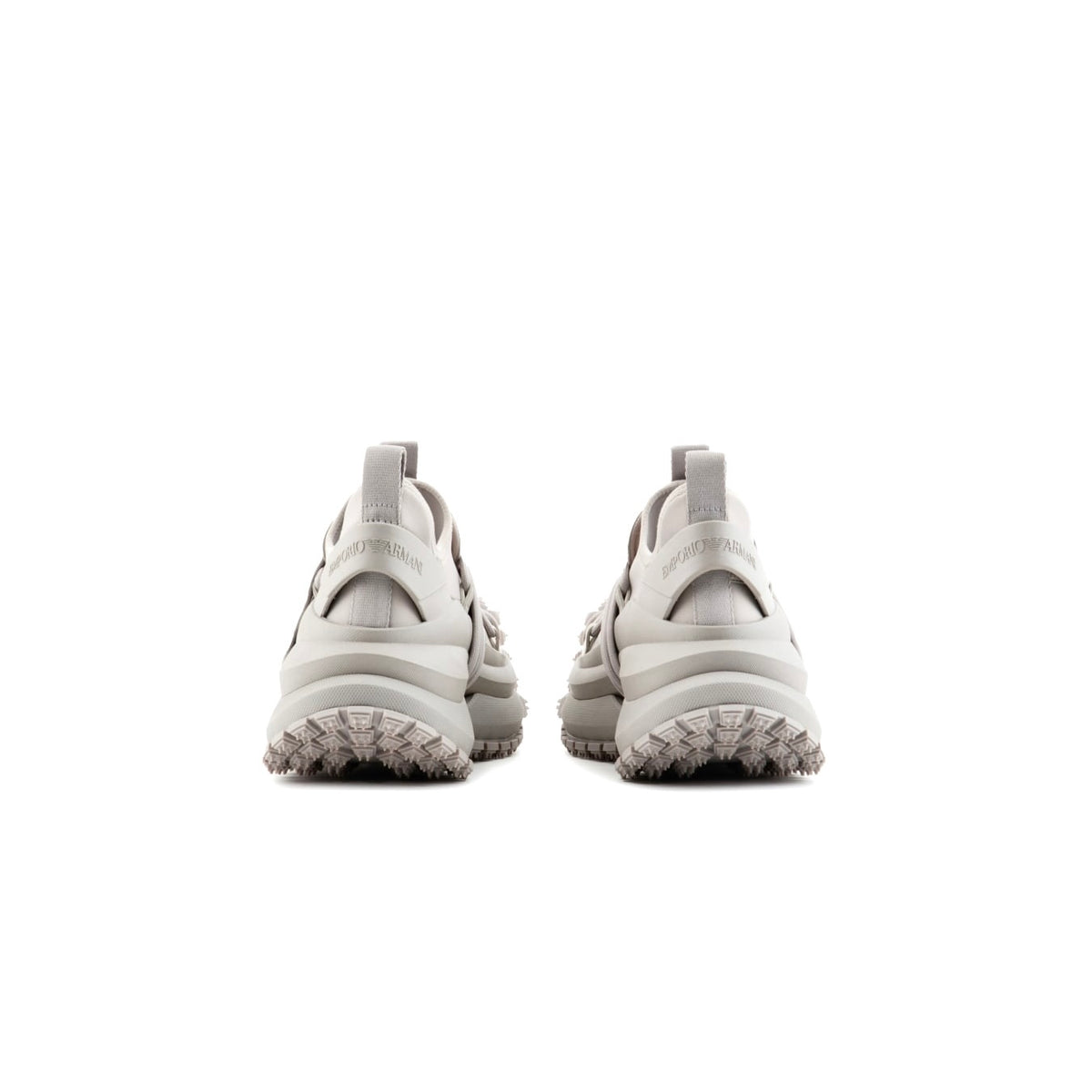 Emporia Armani X4X653XR08300930,Emporia Armani Nylon Sneakers With Scuba Details,Emporia Armani grey sneaker,Emporia Armani s