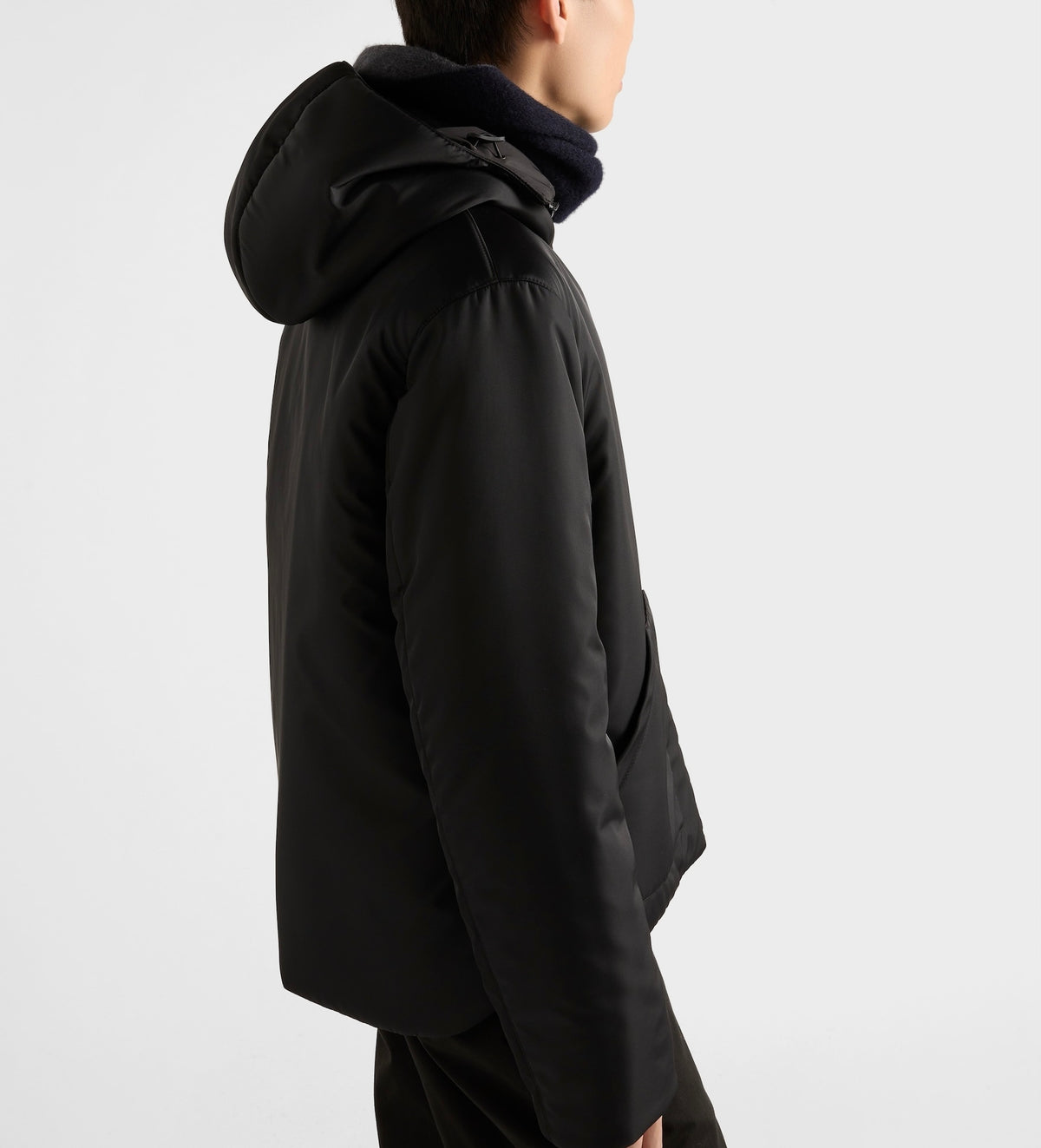 Winniemodo,Winniemodony,Prada SGC981,Prada re-nylon hooded jacket,Prada re-nylon jacket black,Prada jacket black sale,Prada j