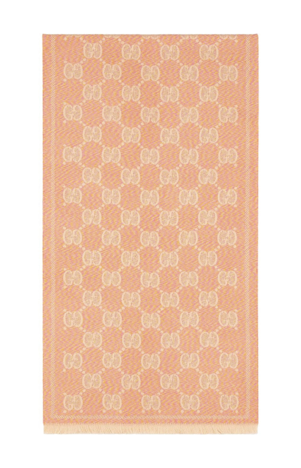 Gucci GG jacquard fringed scarf