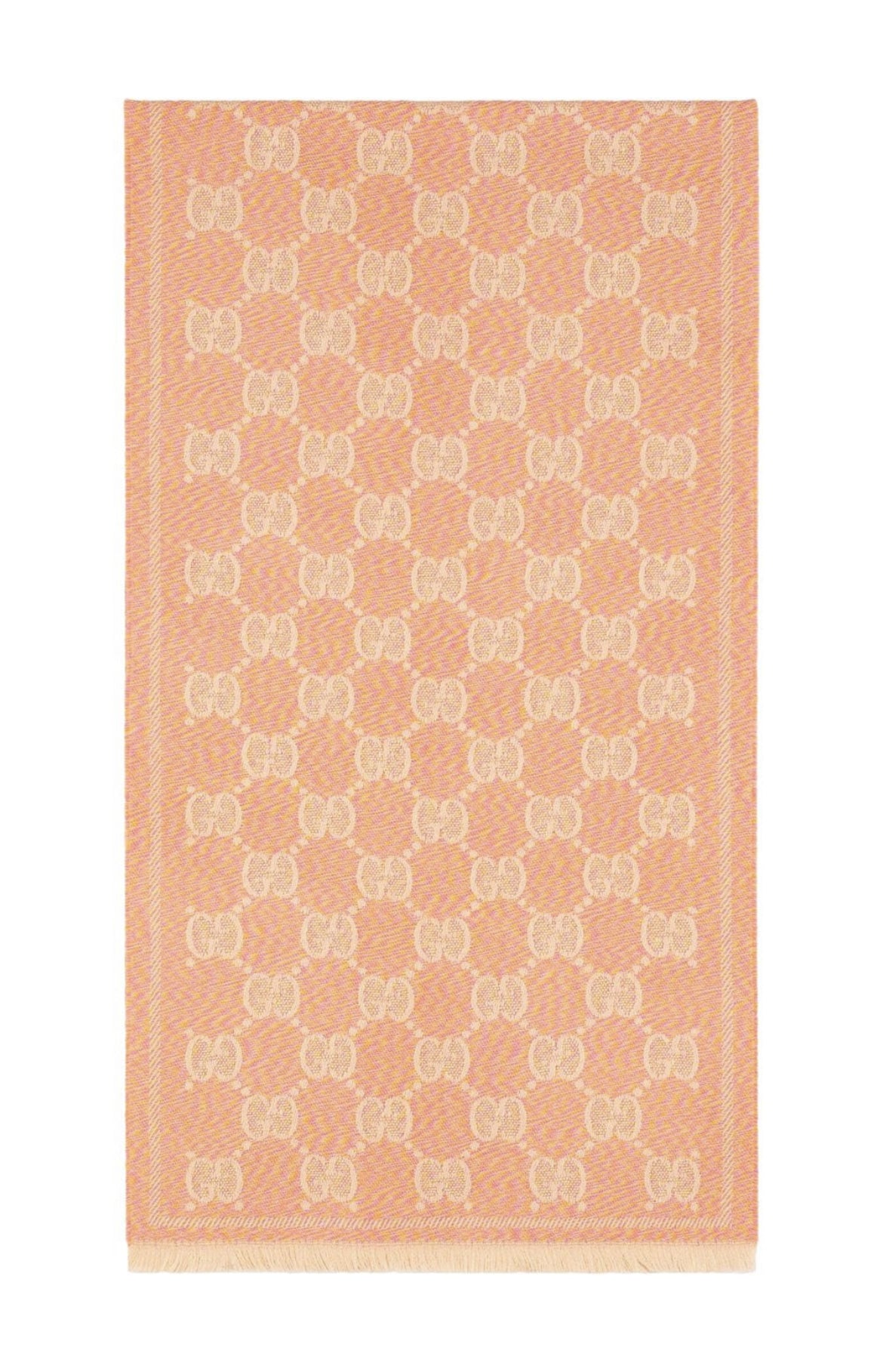 Gucci GG jacquard fringed scarf