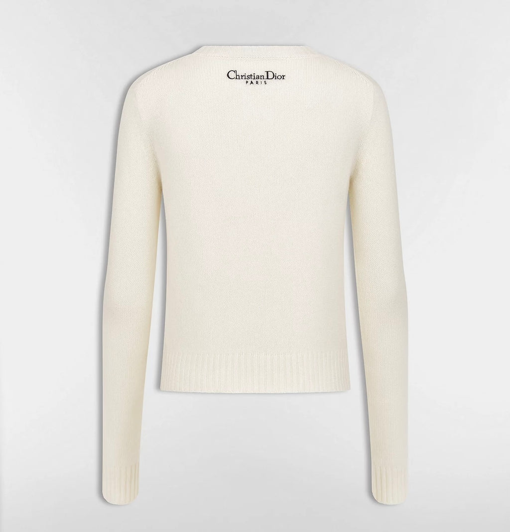 Winniemodo,Winniemodony,Dior 614S57A0053,Dior cashmere knit sweater,Dior knit sweater.Dior knit sweater White,Dior knit sweat