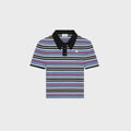 Celine RY0BY886Z.GAN5,Celine cropped polo in striped,Celine cropped polo shirt,Celine cropped striped polo shirt,Celine polo