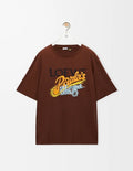 Loewe H616Y22X84,Loewe paula’s Ibiza T-shirt,Loewe paula’s Ibiza brown T-shirt,Paula’s Ibiza brown t-shirt,Loewe paula t-shir