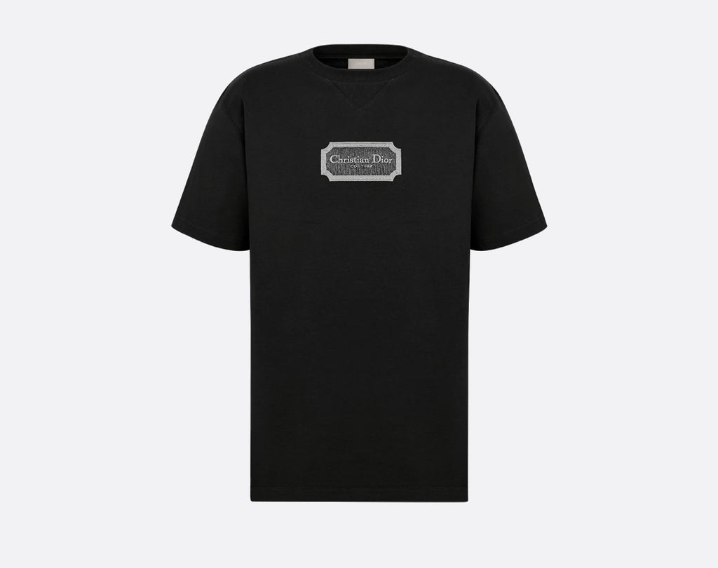Dior 343J696C0554,Christian Dior Couture T-shirt,Dior Couture embroidered T-shirt,Christian Dior mens T-shirt,Dior mens t-shi