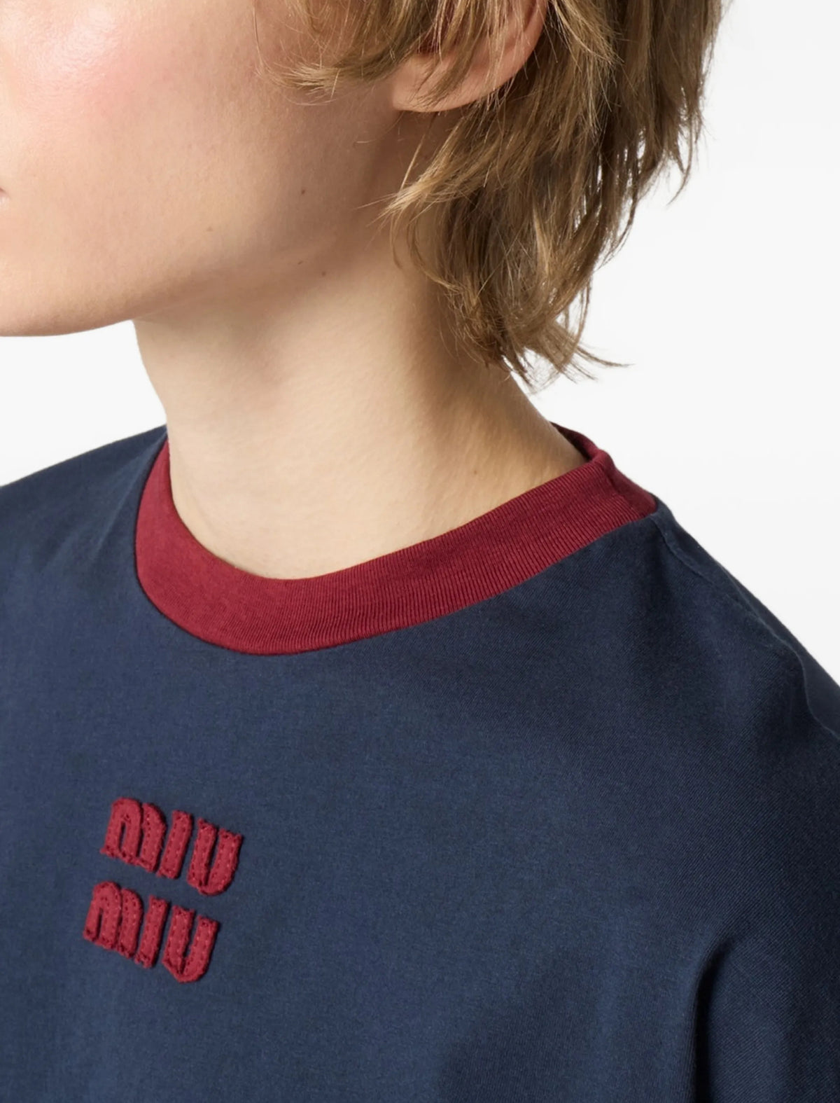 Winniemodo,Winniemodony,MIU MIU MJLA31,Miu Miu long sleeve t-shirt,Miu Miu T-shirt on sale,Miu Miu long sleeve T-shirt authen