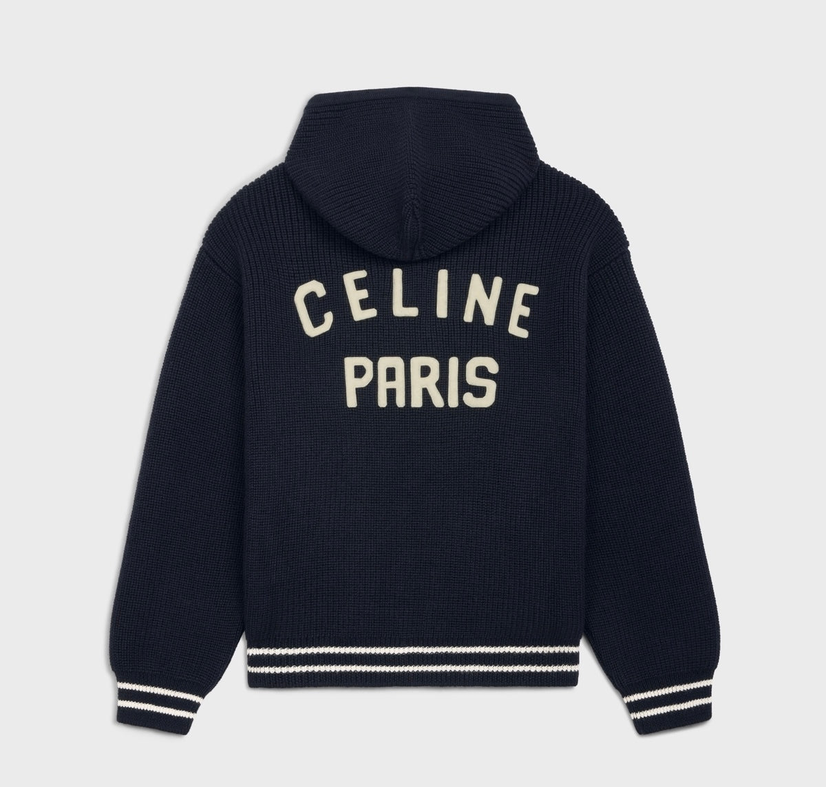Celine RV003V830I.07MR,Celine jacket,Celine sweater wool,Celine hooded sweater,Celine jacket authenticity,Celine jacket on sa