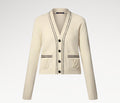 Louis Vuitton 1AHJEC,LV 1AHJEC,Louis Vuitton stripe cardigan,Louis Vuitton white cardigan womens,Louis Vuitton womens cardiga