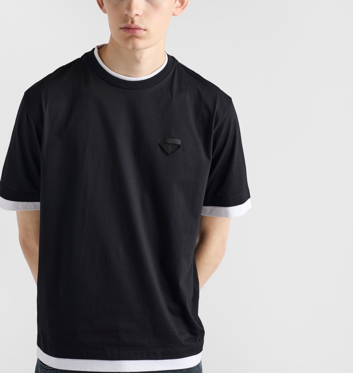 Winniemodo,Winniemodony,Prada UJN912,Prada tee,Prada t-shirt outlet,Prada t-shirt discount,Prada tee black,Prada clothes outl
