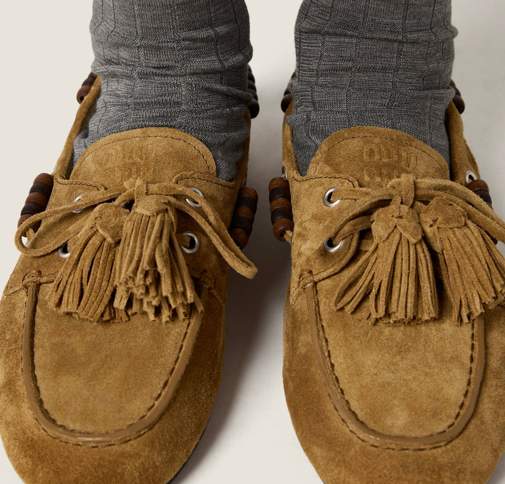 Winniemodo,Winnie modo,MIU MIU 5D518E,Miu Miu suede loafers,Miu Miu loafers,Miu Miu loafers sale,Miu Miu loafer women,Miu Miu