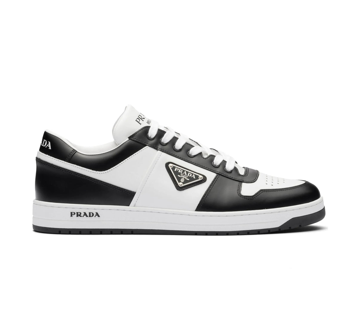 Prada 2EE364,Prada downtown low top sneaker,Prada sneaker black and white,Prada mens sneaker,Prada sneaker for sale,Prada men