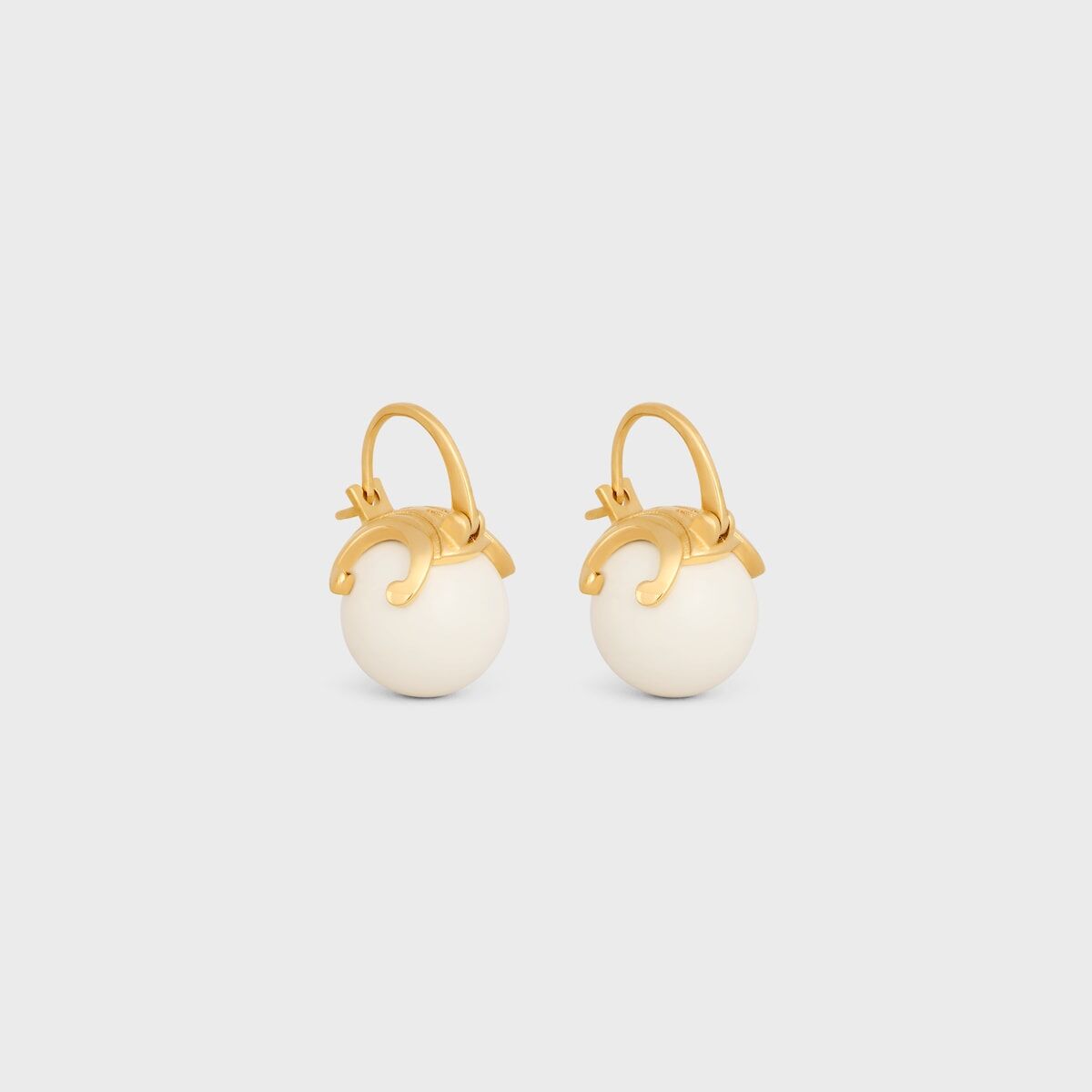 Celine sorbet earrings gold,Celine triomphe earrings,Celine sorbet resin earrings,Celine sorbet earrings in resin,Celine earr