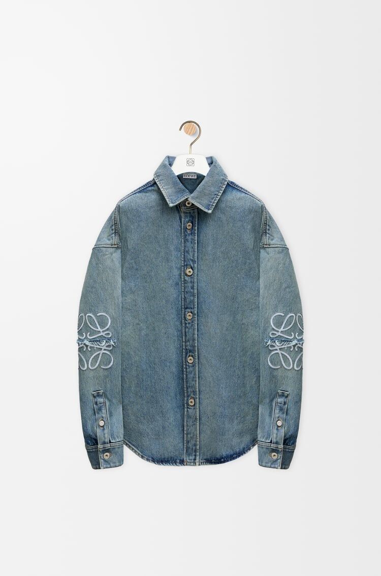 Winniemodo,Winnie modo,Loewe H526Y1DW,Loewe anagram denim overshirt,Loewe anagram denim shirt,Loewe shirt,Loewe denim shirt,L