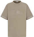 Dior 493J638B0554,Dior and Stone Island T-shirt,Dior Stone Island brown T-shirt,Dior Stone Island tee,Dior t-shirt,Dior brown