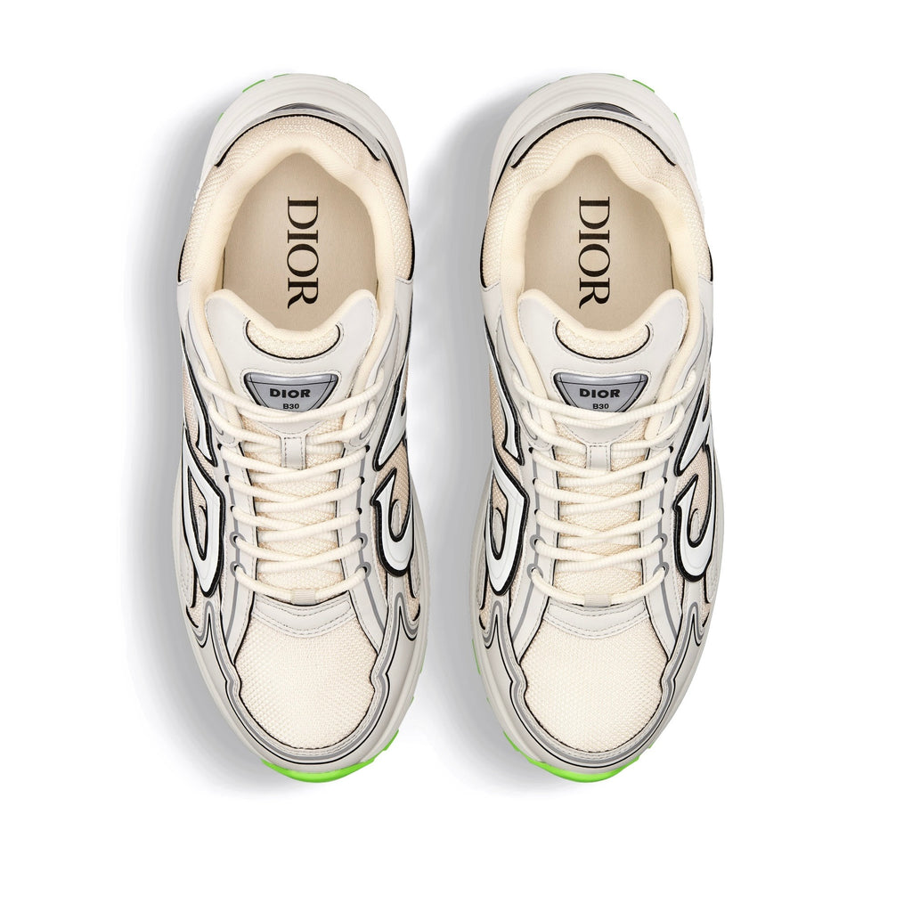 Dior 3SN279ZRD H166,Dior B30 Reflective CD30 sneaker,Dior B30 sneaker,Dior CD logo sneaker,Dior B30 white sneaker,Dior sneake