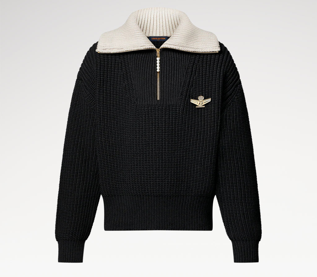 Winniemodo,Winnie modo,Louis Vuitton 1AHC13,LV 1AHC13,Louis Vuitton wool half zip pullover,Louis Vuitton pullover,LV pullover