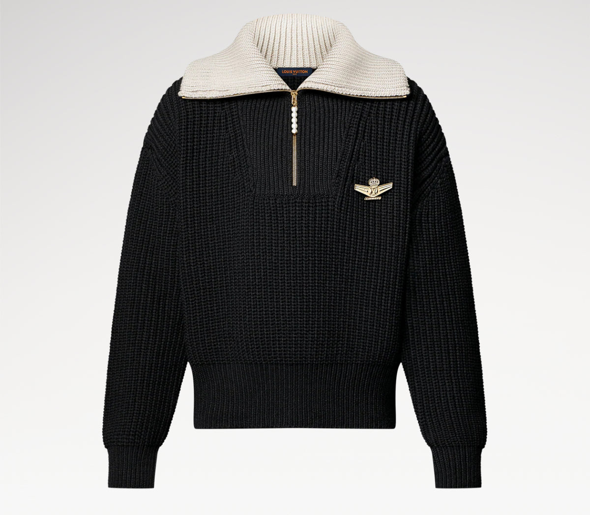 Winniemodo,Winnie modo,Louis Vuitton 1AHC13,LV 1AHC13,Louis Vuitton wool half zip pullover,Louis Vuitton pullover,LV pullover