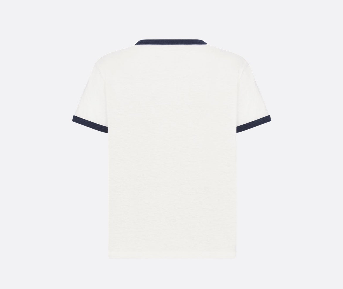 Dior 523T07A4226,Dior white T-shirt,Dior tennis T-shirt,Dior tennis white T-shirt,Dior t-shirt 2025ss,Dior t-shirt,Dior t-shi
