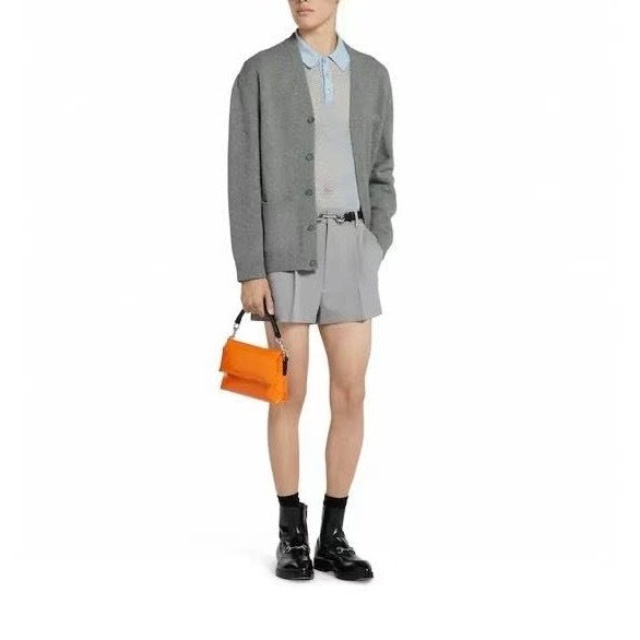 Gucci 824273 XKERK,Gucci cardigan grey,Gucci cardigan cashmere men,Gucci cardigan mens,Gucci cardigan,Gucci cardigan mens gre