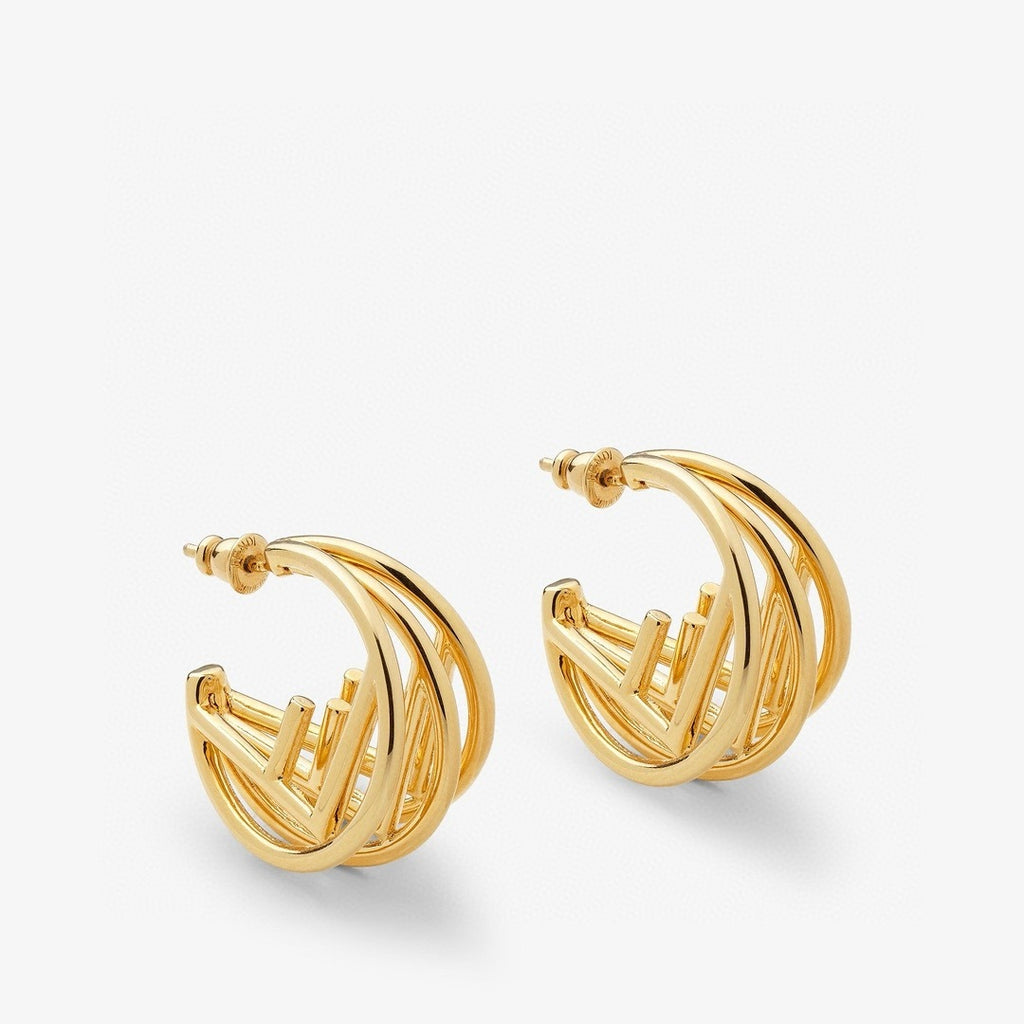 Fendi F is Fendi earrings,Fendi triple hoop earrings,Fendi earrings gold,Fendi gold hoop earrings,Fendi earring,Fendi earring