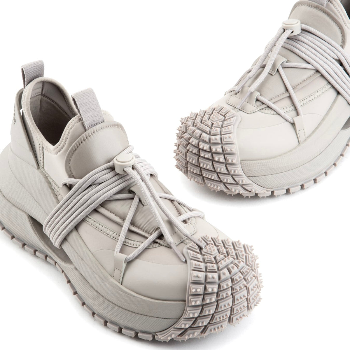 Emporia Armani X4X653XR08300930,Emporia Armani Nylon Sneakers With Scuba Details,Emporia Armani grey sneaker,Emporia Armani s