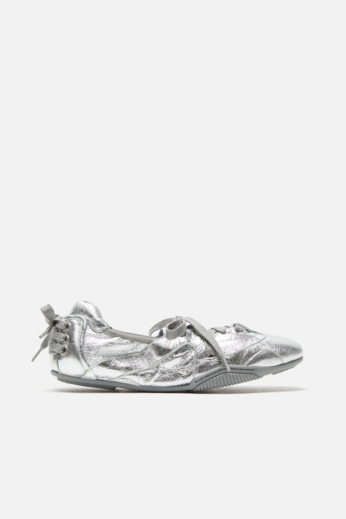 Winniemodo,Winniemodony,Acne Studios FN-WN-SHOE000998,Acne Studios lace leather sneaker,Acne Studios sneaker silver,Acne Stud