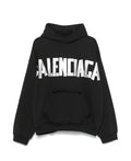 Balenciaga 744441TQVQ9,Balenciaga Tape Type hoodie,Balenciaga logo Tape hoodie,Balenciaga black hoodie,Balenciaga black hoodi