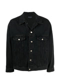 Balenciaga spray paint logo denim jacket,balenciaga denim jacket,balenciaga jacket,BALENCIAGA,balenciaga  on sale,balenciag o