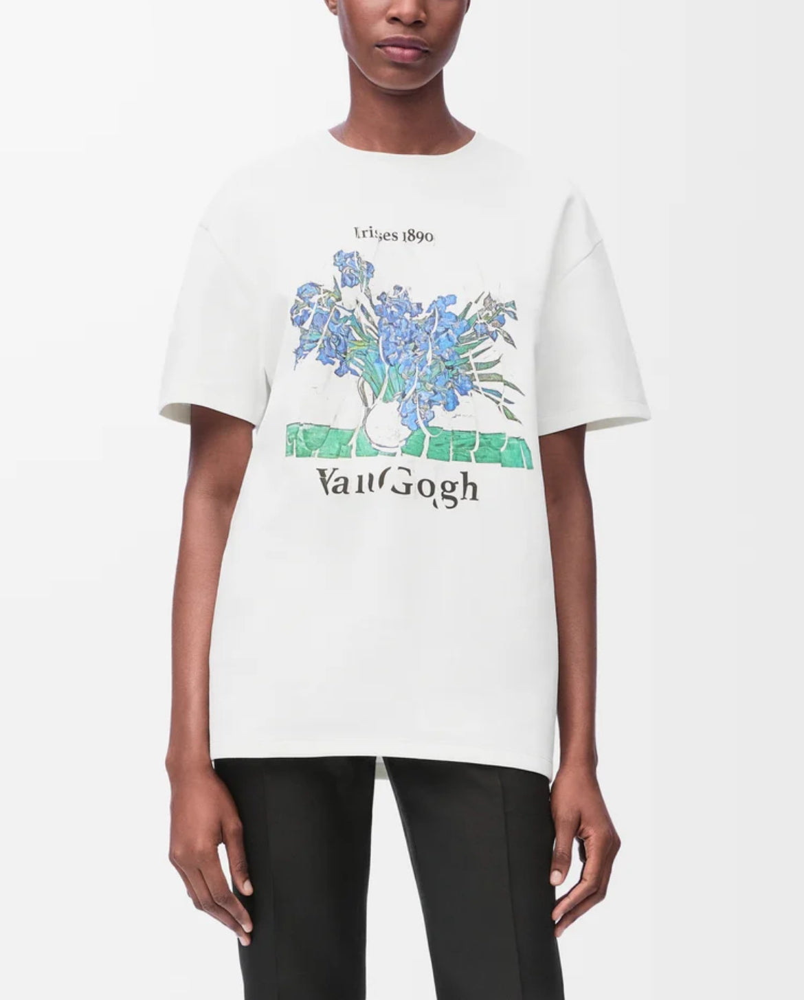 Loewe S540Y22X75,Loewe T-shirt white,Loewe t-shirt 2025,Loewe womens white T-shirt,Loewe T-shirt on sale,Loewe tee womens,Loe