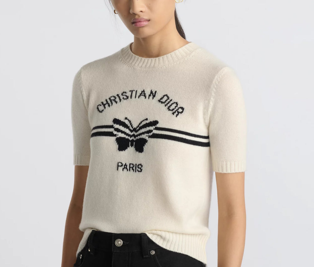 Dior 524S98A0057,Dior sweater white,Dior sweater women,Dior sweater women white,Dior sweater cashmere,Dior sweater,Dior sweat