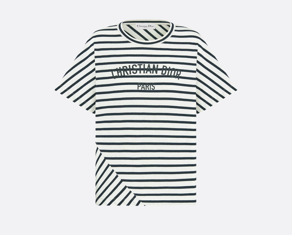 Dior 543T15A4235,Dior D-stripes cotton T-shirt,Dior D-stripes T-shirt,Dior striped t-shirt,Dior striped tee,Dior tee womens,D
