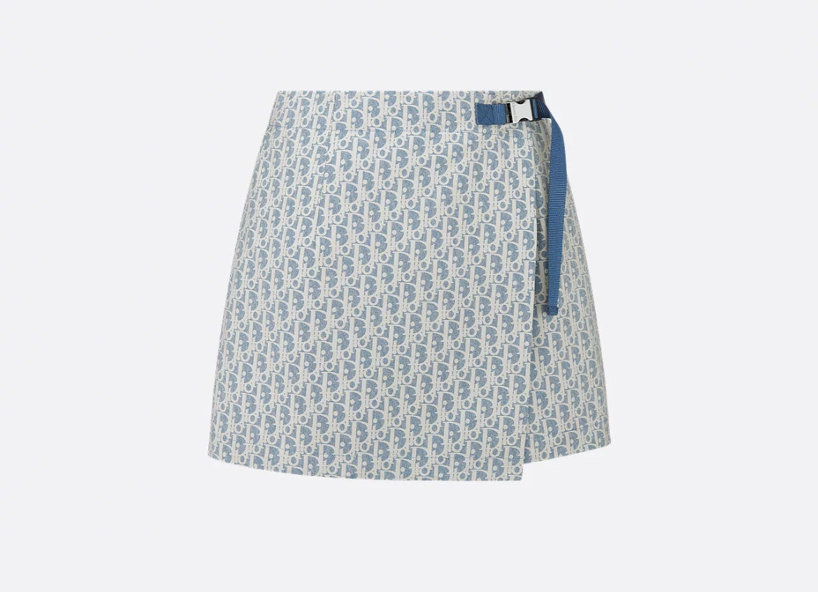 Dior 547P15A2570,Dior Diorivera skort,Dior Diorivera skirt,Dior monogram skirt,Dior monogram skort,Dior blue skort,Dior skort