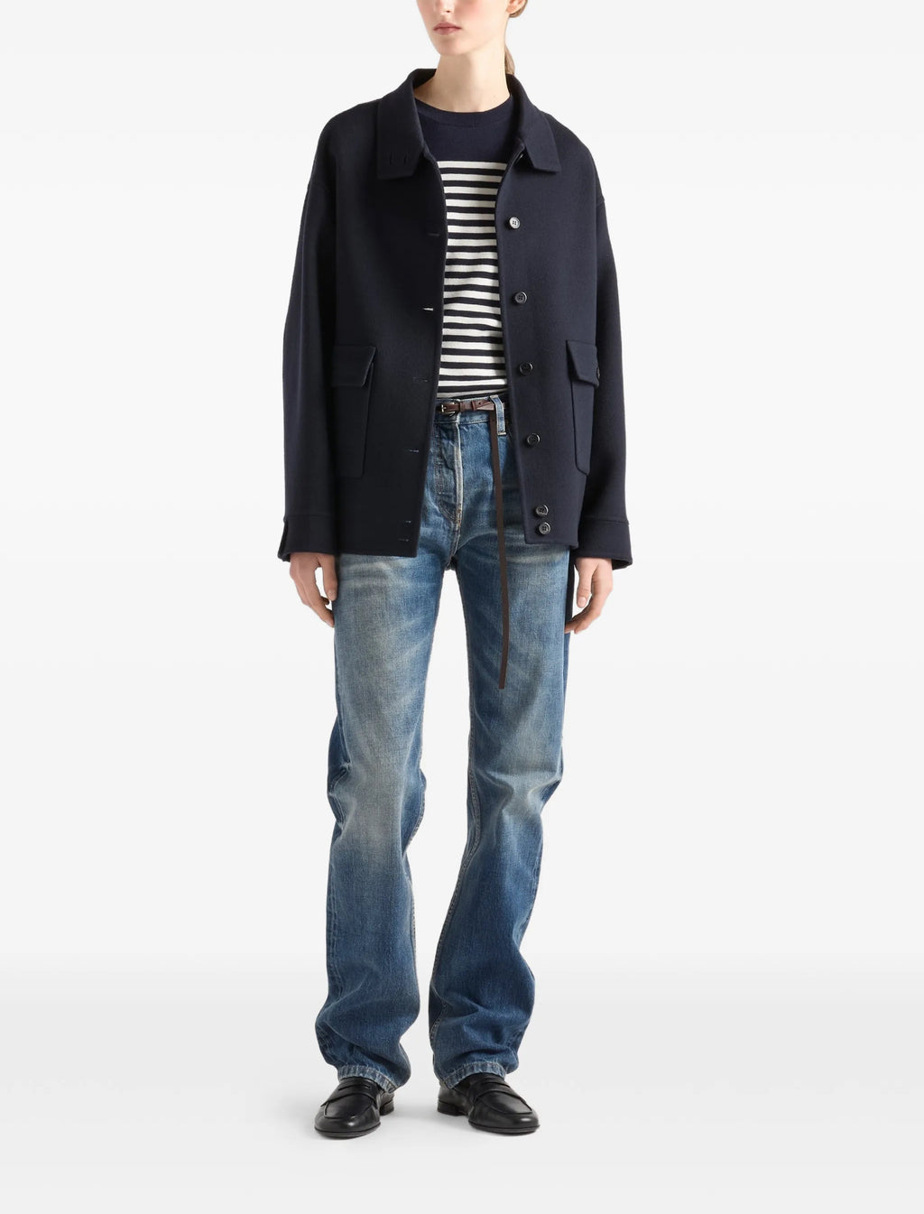 Winniemodo,Winniemodony,Prada P24Z2QSOOO19IH,Prada striped ribbed sweater,Prada striped knit sweater,Prada striped sweater wo
