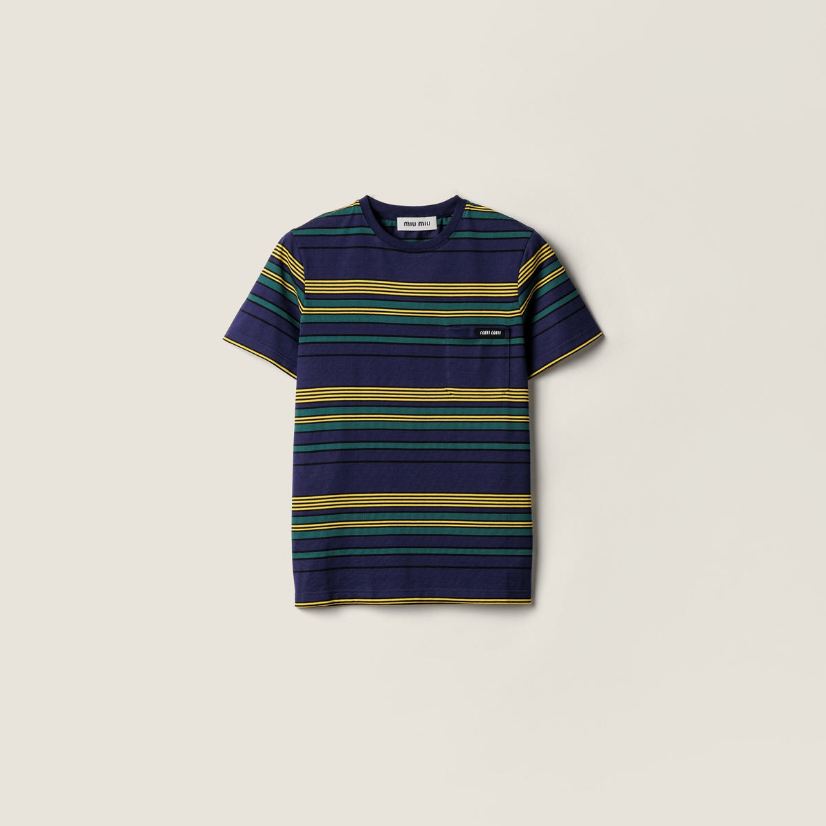Winniemodo,Winniemodony,MIU MIU MJNA09,Miu Miu striped T-shirt,Miu Miu striped Tee,Miu Miu striped t-shirt sale,Miu Miu tee s