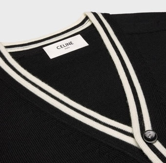Celine 2ADPD823Y.37NO,Celine cardigan,Celine cardigan cotton,Celine cardigan authentic,Celine cardigan on sale,Celine cardiga