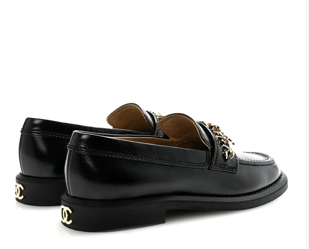 Winniemodo,Winniemodony,Chanel G46128,Chanel loafer calfskin,Chanel loafer sale,Chanel loafer black,Chanel flat outlet,Chanel