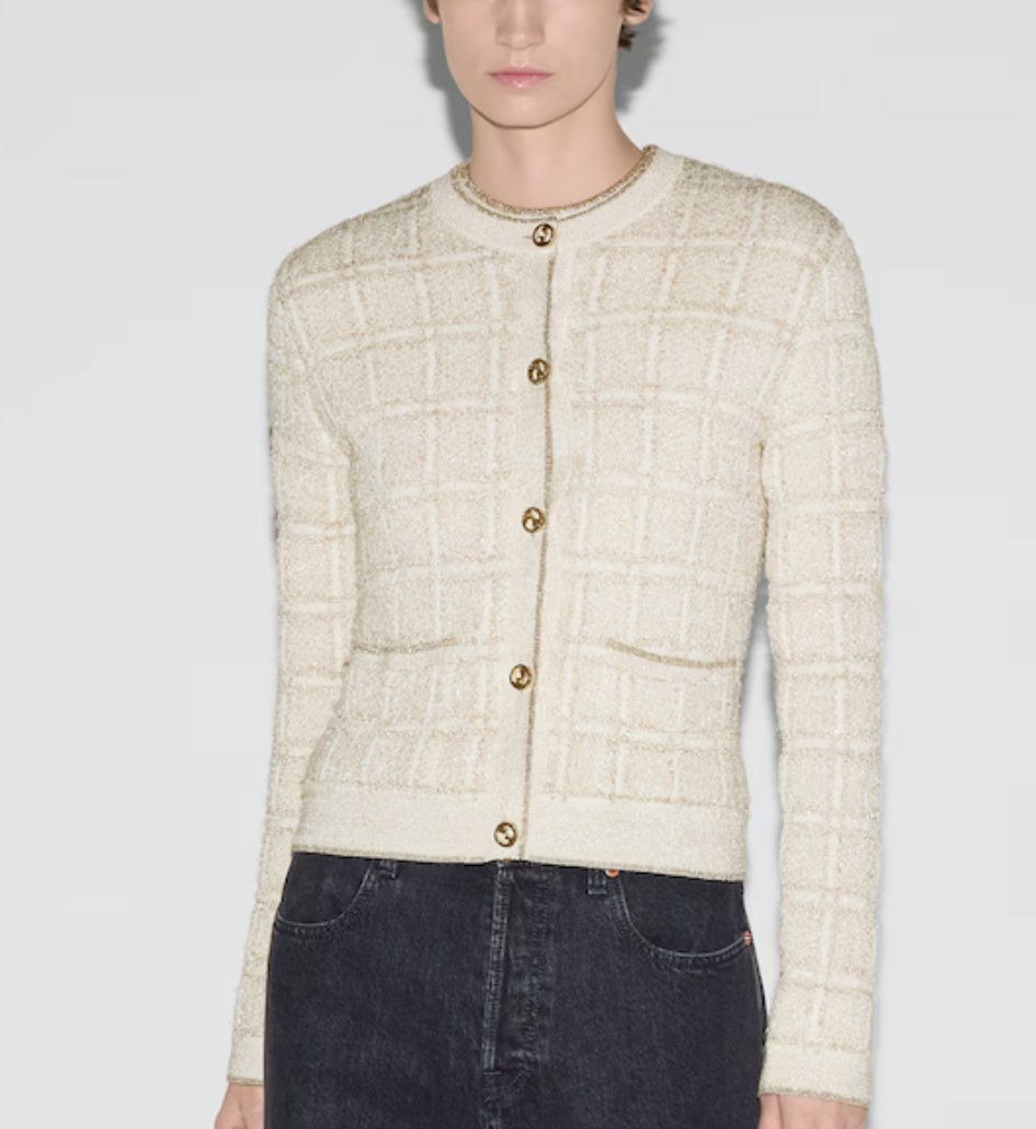 Gucci 805754XKEDI,Gucci jacquard cardigan,Gucci wool cardigan,Gucci cardigan,Gucci cardigan on sale,Gucci cardigan authentici