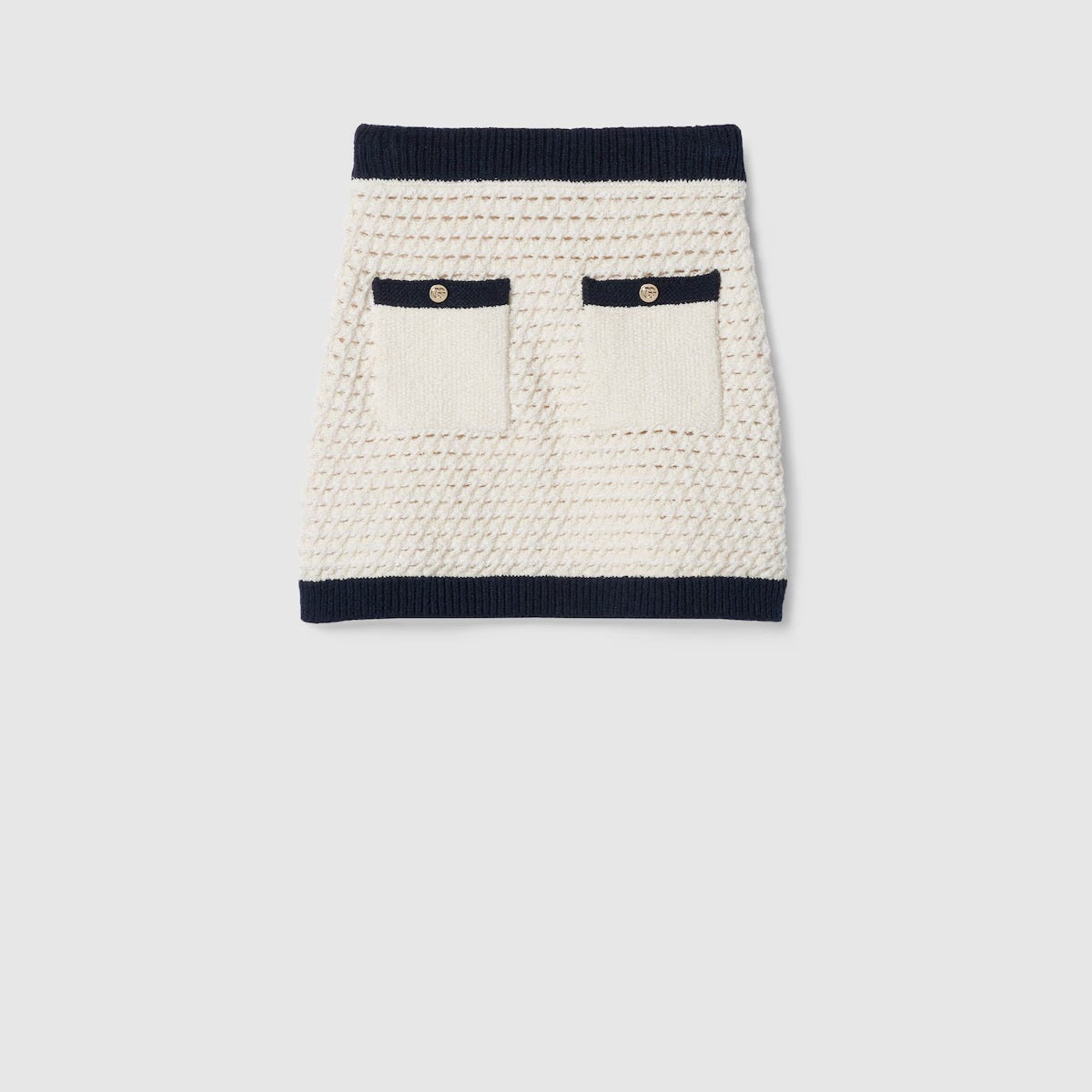 Gucci 836182 XKESV,Gucci cotton crochet skirt,Gucci white skirt,Gucci skirt,Gucci crochet white skirt,Gucci skirt on sale,Guc