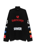 Balenciaga 799917T1696,Balenciaga stretch sweater,Balenciaga black sweater,Balenciaga sweater,Balenciaga sweater authenticity