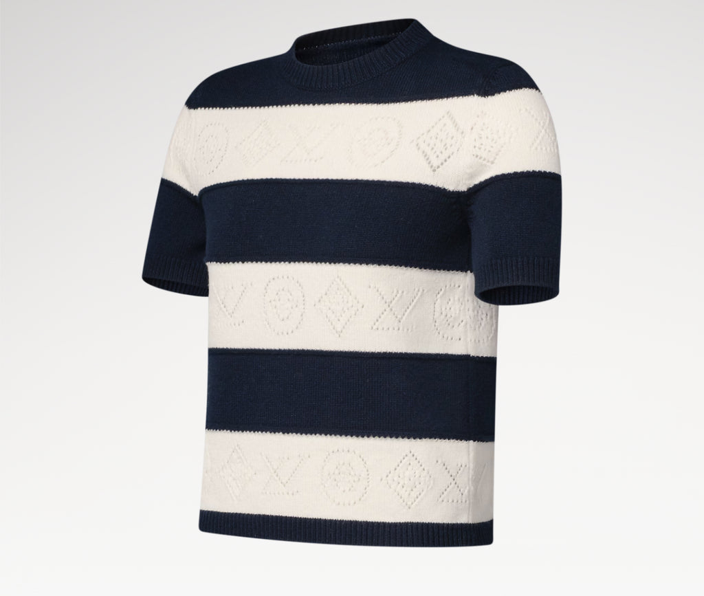 Winniemodo,Winniemodony,Louis Vuitton 1AJZ8T,Louis Vuitton striped knit top,LV striped knit sweater,LV sweater discount,LV kn