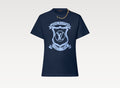 Louis Vuitton 1AI470,LV 1AI470,Louis Vuitton T-shirt with LV crest,LV T-shirt with LV crest,Louis Vuitton blue t-shirt,LV blu