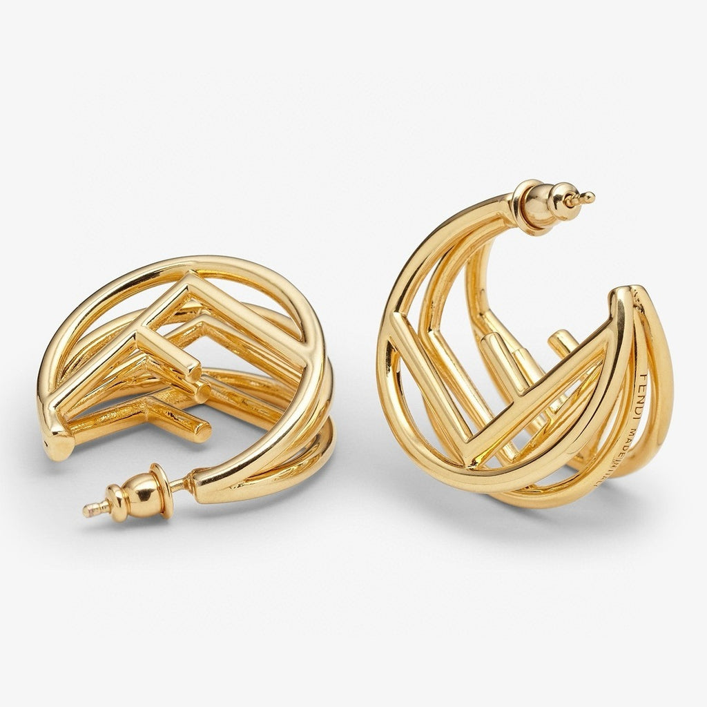 Fendi F is Fendi earrings,Fendi triple hoop earrings,Fendi earrings gold,Fendi gold hoop earrings,Fendi earring,Fendi earring