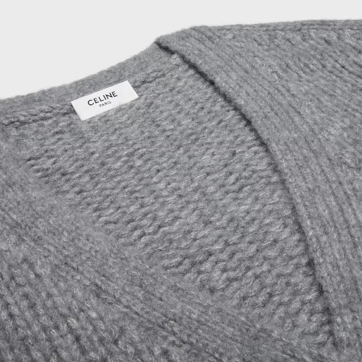 Winniemodo,Winniemodony Celine RY0KM0899.08GC,Celine cardigan in cashmere,Celine cardigan grey,Celine cardigan grey women,Cel