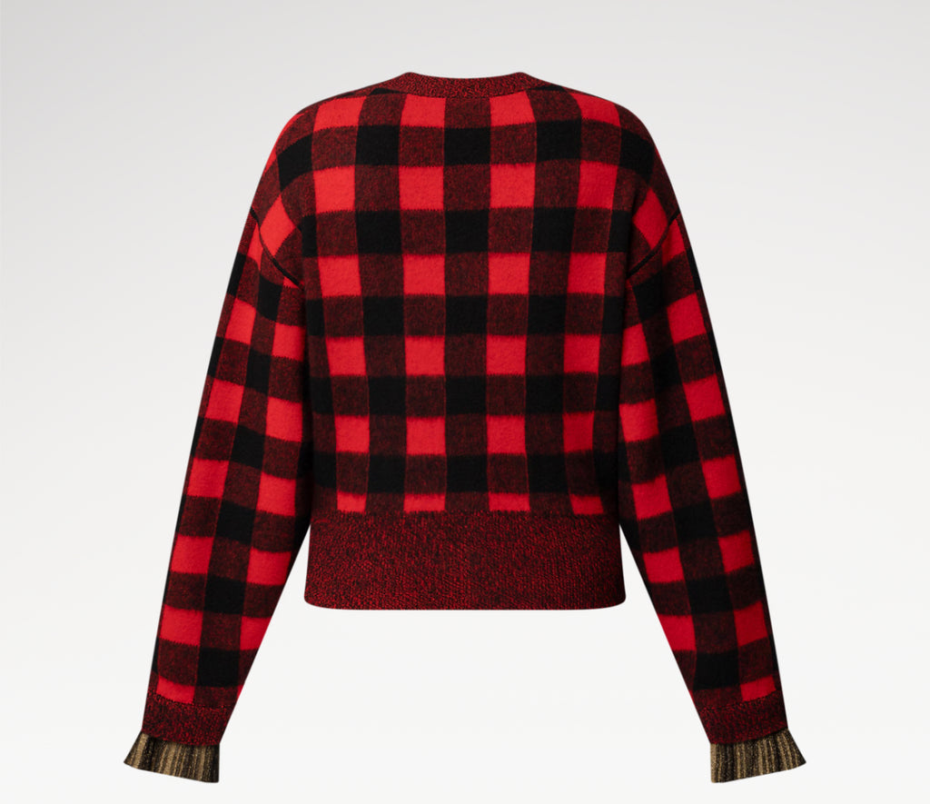 Winniemodo,Winnie modo,Louis Vuitton 1AIRDL,LV 1AIRDL,Louis Vuitton checkered cardigan,LV checkered cardigan,Louis Vuitton ca
