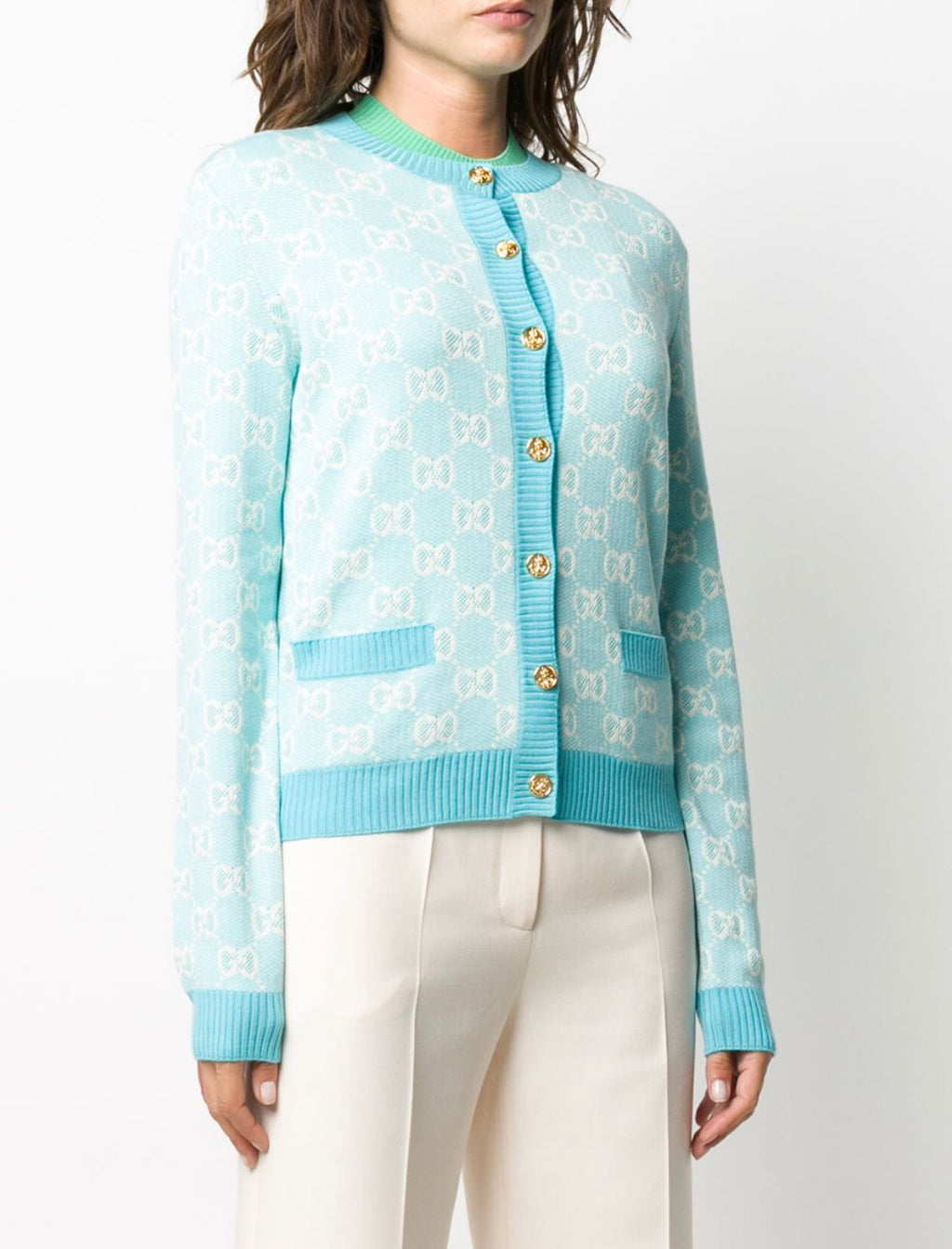 Gucci piquet cardigan