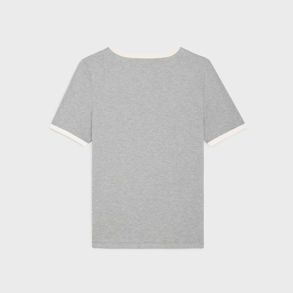 Celine RX071507Z.GAC3,Celine T-shirt jersey,Celine grey t-shirt,Celine grey womens t-shirt,Celine womens t-shirt,Celine women