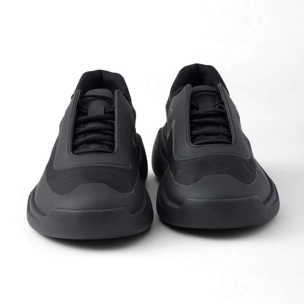 Prada 4E3608,Prada America's Cup Re-Nylon and bike fabric sneakers,Prada black sneaker,Prada black mens sneaker,Prada black r